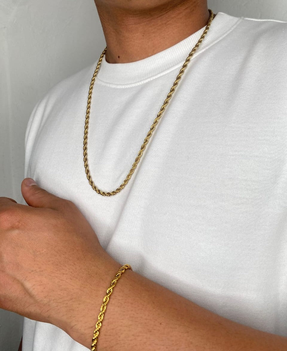 Combo Pulsera Lazo + Cadena Lazo para hombre