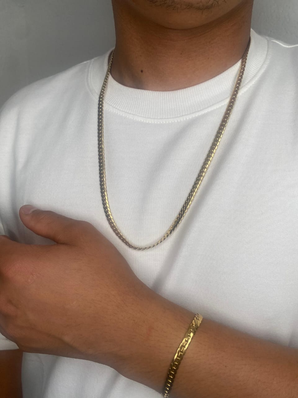 Combo Pulsera Serpiente + Cadena Serpiente para hombre